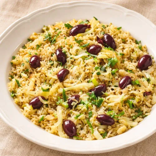Ориз с праз и маслини