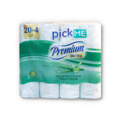 Тоалетна хартия Pick Me premium Алое Вера