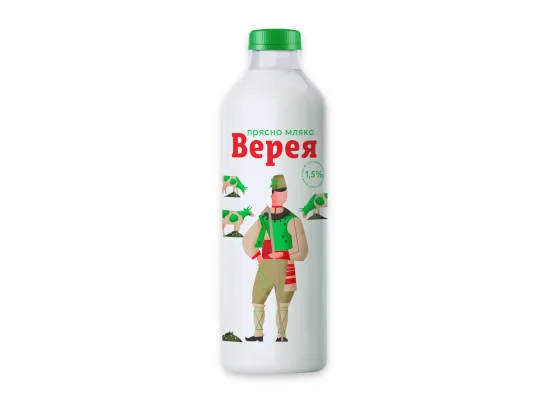 Прясно мляко Верея 1,5%