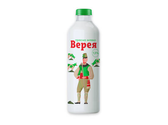Прясно мляко Верея 1,5%