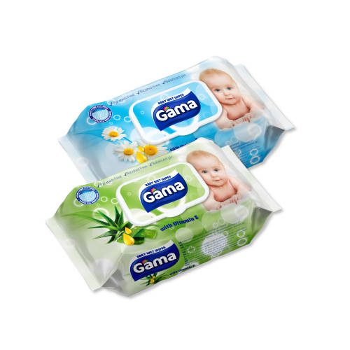Бебешки мокри кърпи Gama